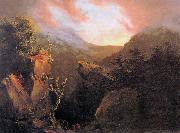 Thomas Cole Mountain Sunrise oil painting on canvas